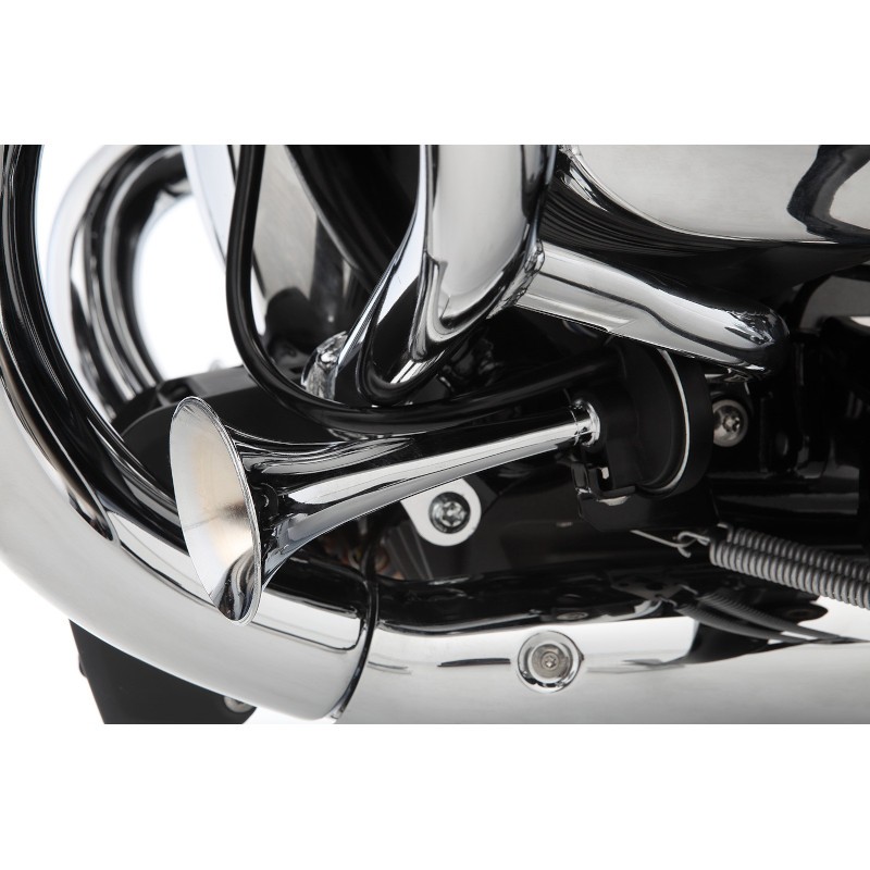 Klaxon chromé fanfare Wunderlich pour BMW R18 1