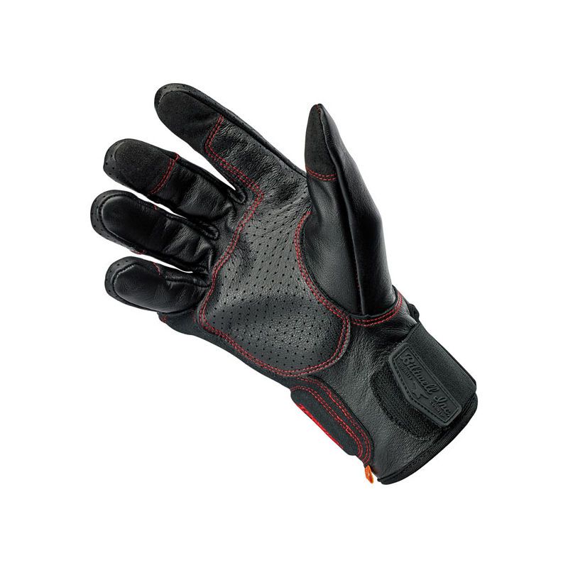 Gants moto Biltwell Borrego Black / Redline CE image 1