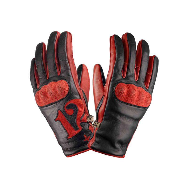 Gants Jarama 12+1 noir et rouge By City image 1