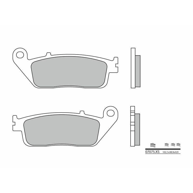 Plaquettes de frein BREMBO Scooter métal fritté | Modif Moto