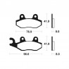 Plaquettes de frein performance Tecnium MR111 pour Triumph 2