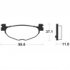 Plaquettes de frein Tecnium MSS312 pour Maxi Scooter Yamaha 2