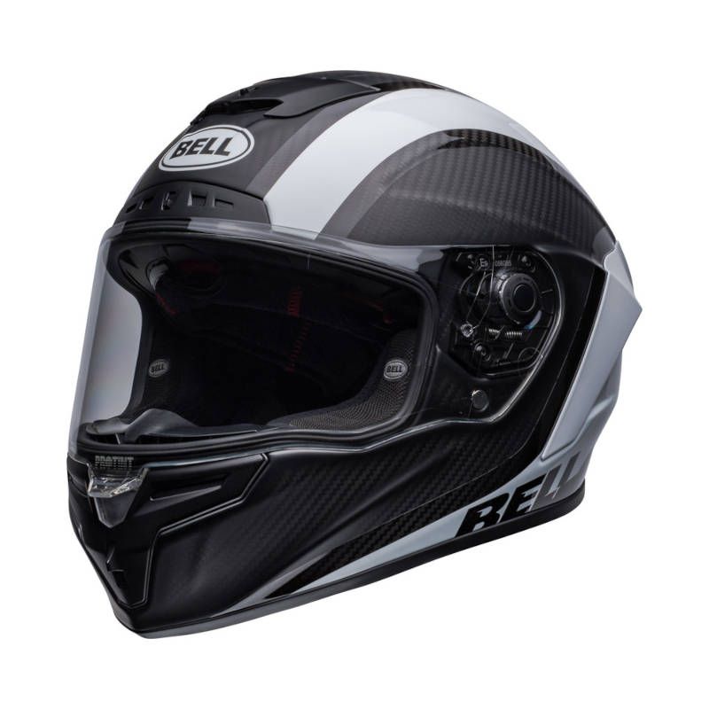 Casque BELL Race Star DLX Flex Tantrum 2 Mat/Brillant Noir/White image 1 Casque BELL Race Star DLX Flex Tantrum 2 Mat/Brillant Noir/White image 1
