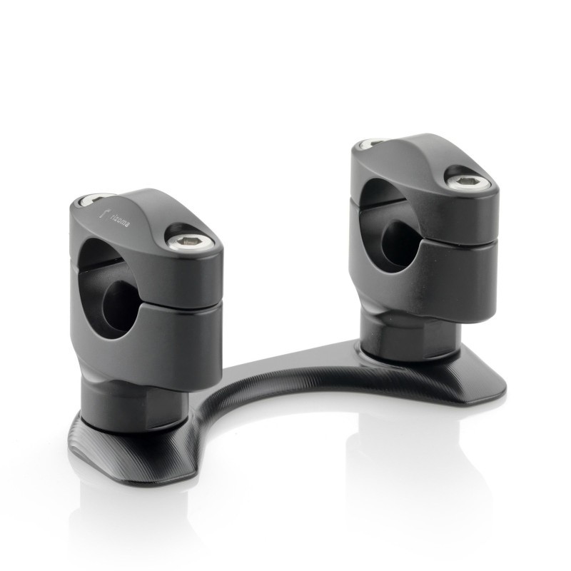 Kit pontets de guidon Rizoma noir pour Ducati Monster 1200