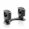 Kit pontets de guidon Rizoma noir pour Ducati Monster 1200