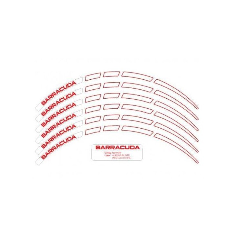 Kit liseret de jantes blanc Barracuda 1
