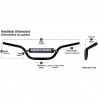 Guidon Renthal 749 Road Wide size