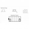 Batterie YUASA conventionnelle sans pack acide - YB14L-A2 2