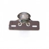 Feu arrière avec support de plaque V Parts chrome ogive universel