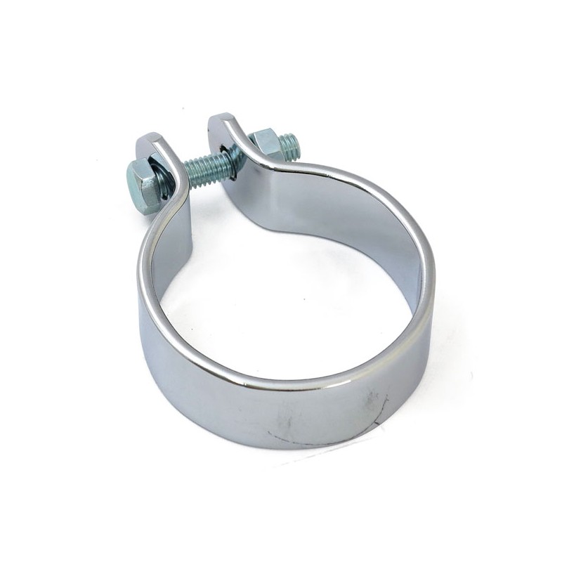 Collier chromé pour échappement café racer | Modif Moto