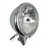 Optique de phare lisse Bates chromée 178mm | Modif Moto