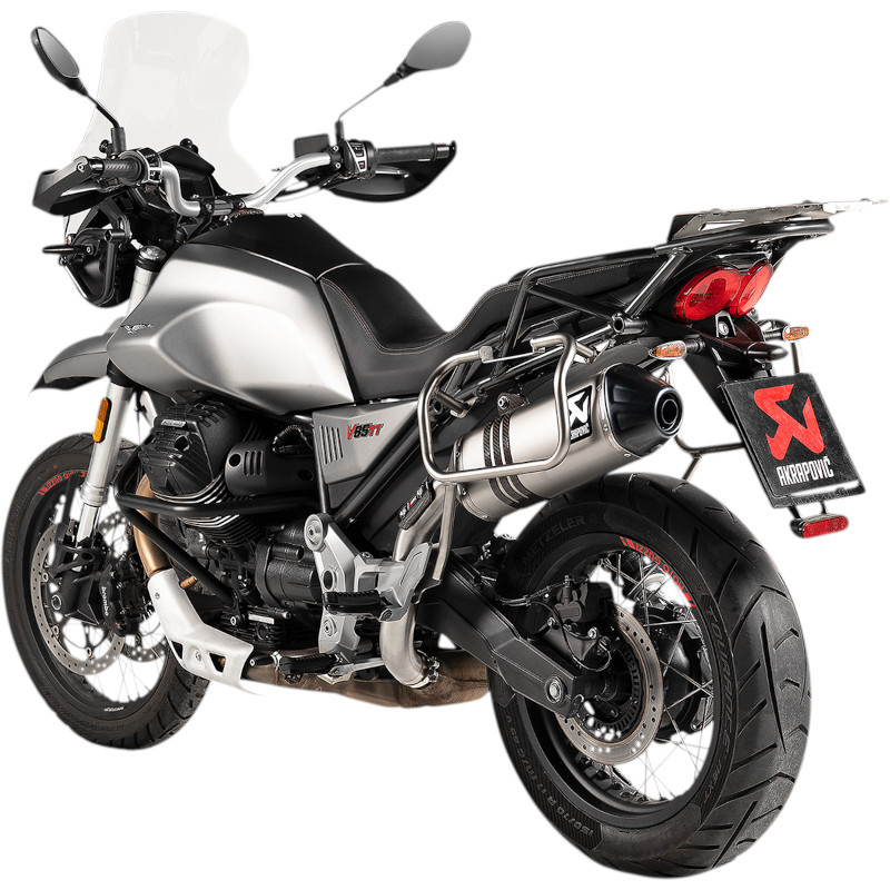 Silencieux Slip-On Akrapovic titane pour Moto-Guzzi V85TT 2021 - 2022 1