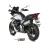 Silencieux Speed Edge MIVV pour Moto Guzzi V85TT 2019 - 2020 argent 1