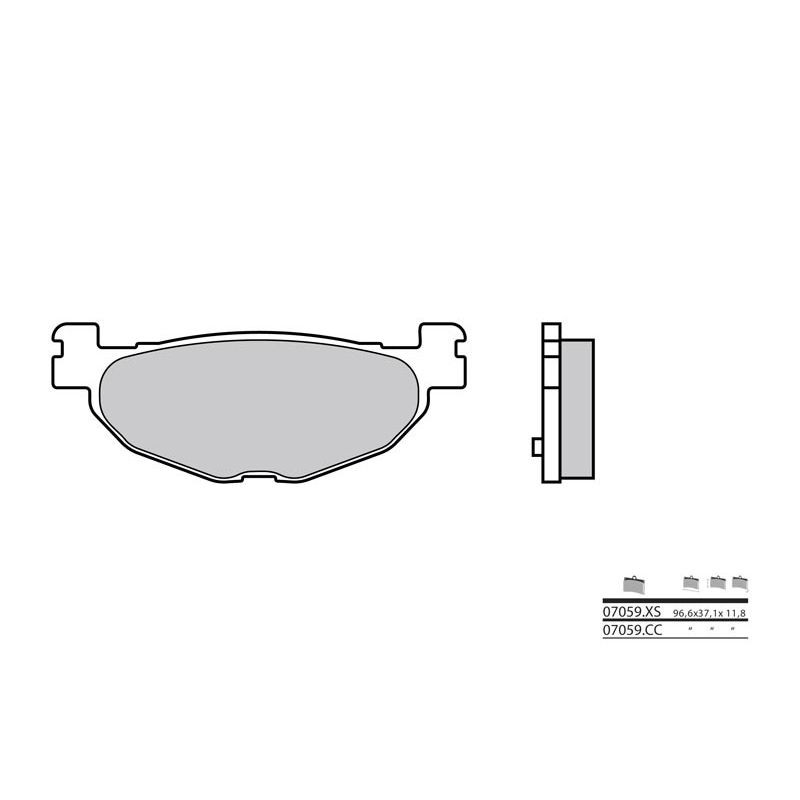 Plaquettes de frein BREMBO Scooter métal fritté | Modif Moto