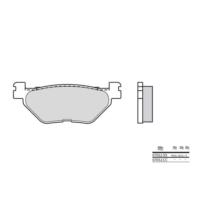 Plaquettes de frein BREMBO Scooter métal fritté | Modif Moto