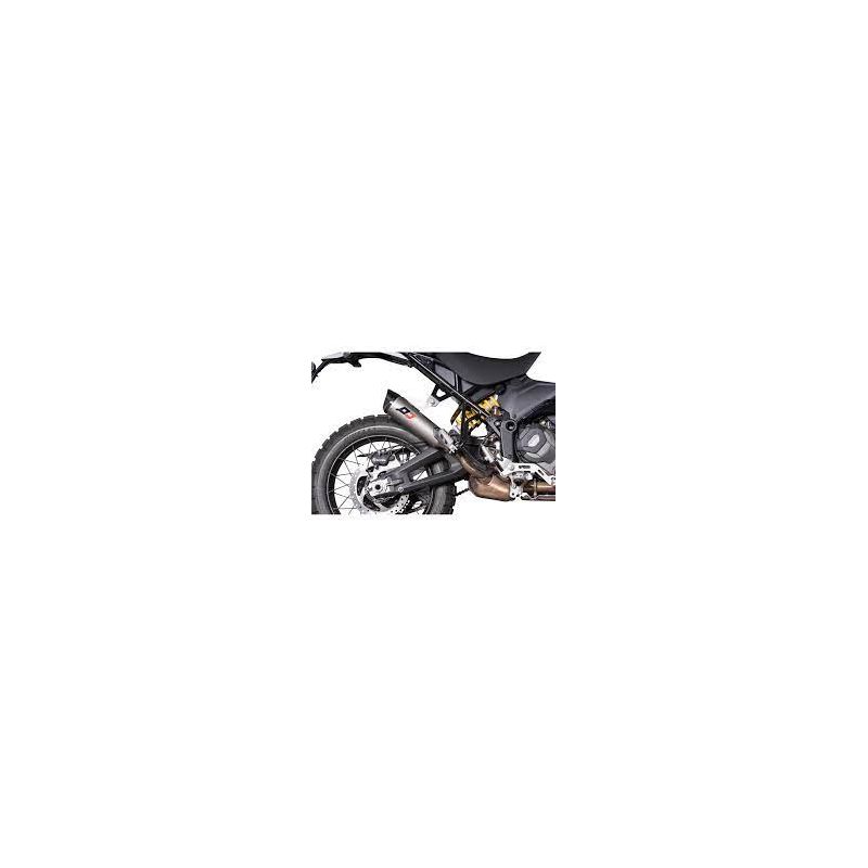 Silencieux tricone carbone titane Ducati desert x