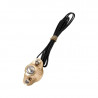 Bouton poussoir Deluxe Line simple en laiton satiné