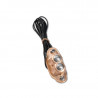 Bouton poussoir Deluxe Line double en laiton satin