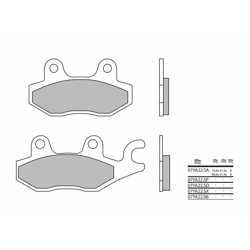 Plaquettes frein BREMBO route carbone céramique | Modif Moto