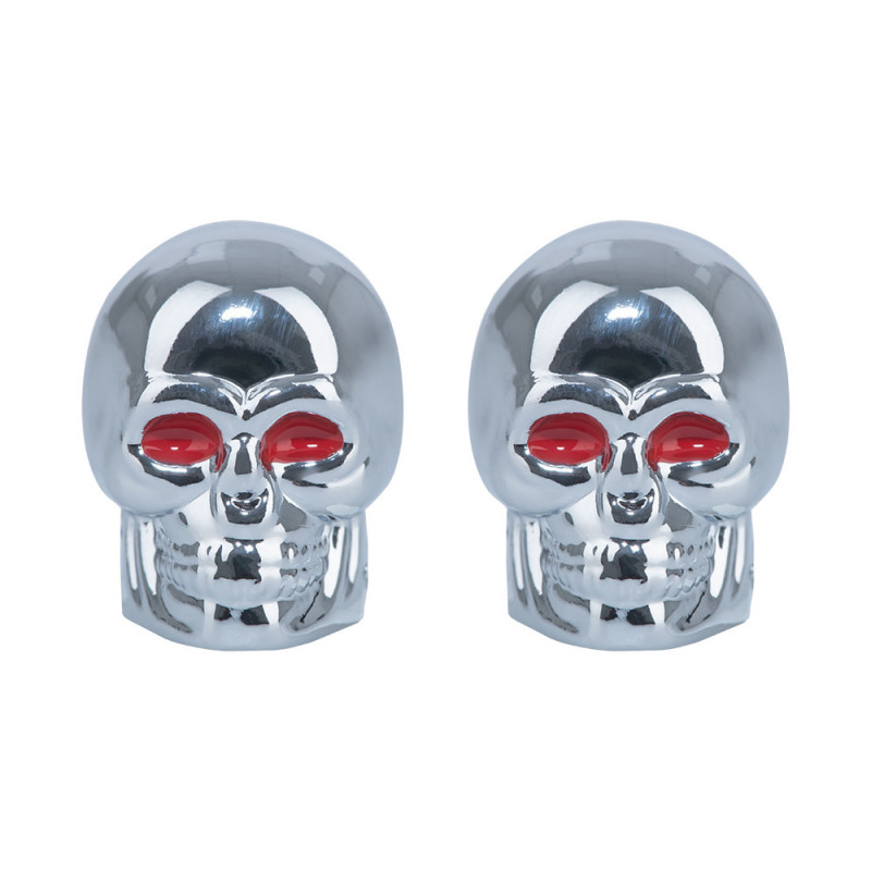 Tete de Mort Bouchons de Valves Silver OXFORD
