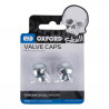 Tete de Mort Bouchons de Valves Silver OXFORD