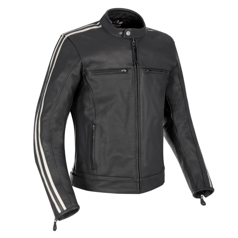Bladon MS Veste Cuir Noir 2XL OXFORD