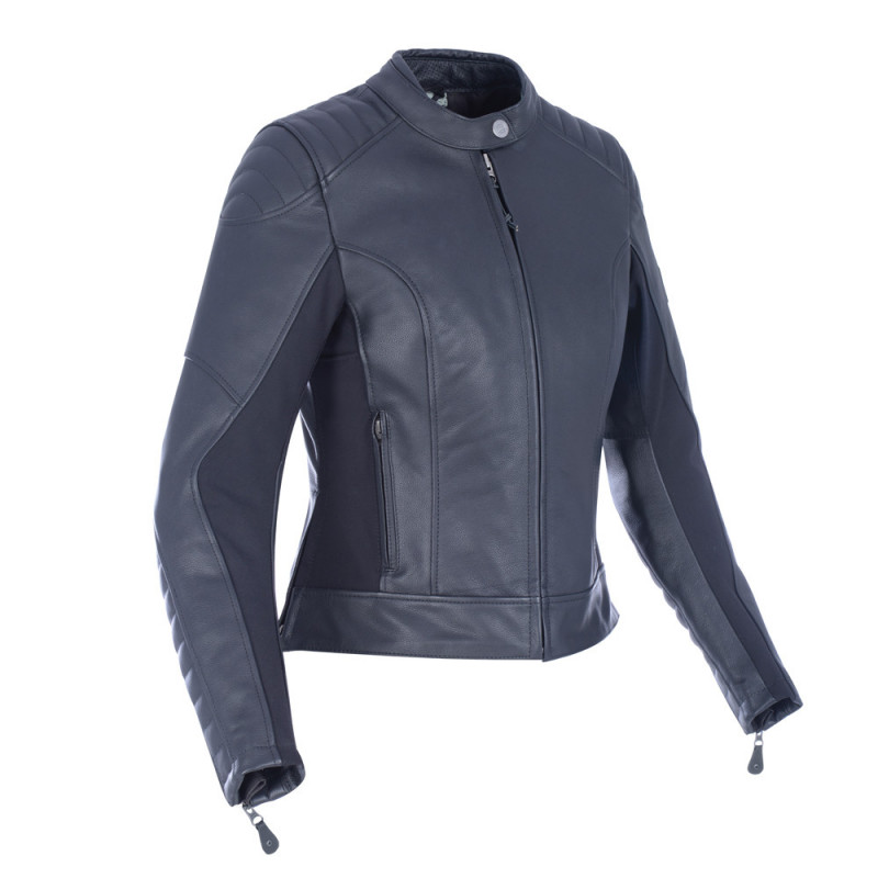 Beckley WS  Veste Cuir Noir 10 OXFORD