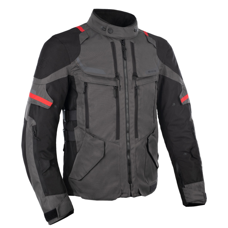 Rockland MS Veste Charcoal Noir Red XL OXFORD Rockland MS Veste Charcoal Noir Red XL OXFORD