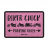 Plaque Métallqiue Garage: BIKER CHICK OXFORD