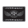 Plaque Métallqiue Garage: BORN TO RIDE OXFORD