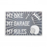 Plaque Métallqiue Garage: MY RULES OXFORD