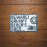 Plaque Métallqiue Garage: BEWARE OXFORD