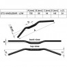 Guidon bas surdimensionné noir ou or Gilles Tooling 5