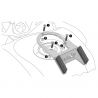 Support Lock It pour sacoche de réservoir pour Africa twin ADV. Sport
