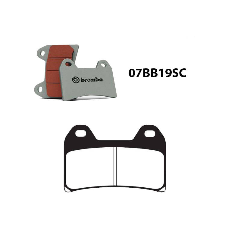 Plaquettes de frein BREMBO 07BB19SC métal fritté | Modif Moto