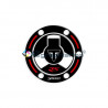 Sticker de bouchon de réservoir pour Triumph Street Triple RS 2018 - 2020 rouge