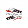 Stickers de protège-main pour Suzuki V-Strom 1050 XT 2020 - 2021 rouge