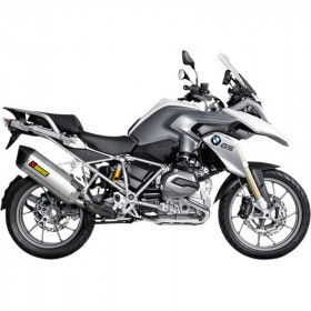 Silencieux Slip-On Akrapovic titane pour BMW R 1200 GS Adventure 2014 - 2016 argent 1