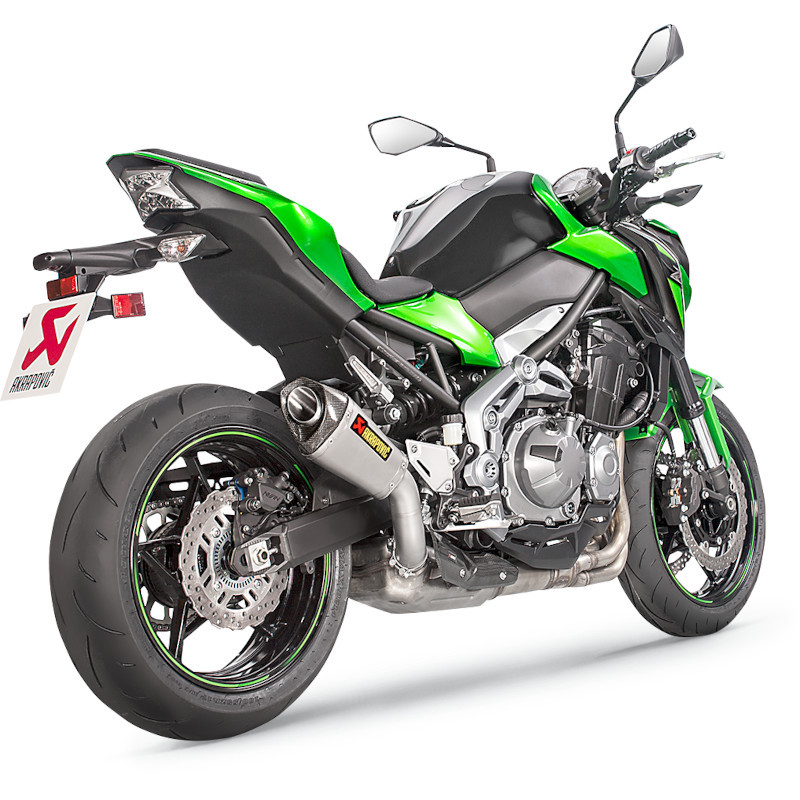 Silencieux Slip-On Akrapovic titane pour Kawasaki Z900 2017 - 2019 1 Silencieux Slip-On Akrapovic titane pour Kawasaki Z900 2017 - 2019 1