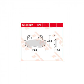 Plaquettes de frein frittées série SV image 1