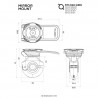 Support smartphone sur rétroviseur Quad Lock 2