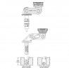 Support smartphone sur colonne de direction Quad Lock 2