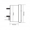 Compte-tours koso noir 8000 RPM image 4