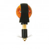 Clignotants en bout de guidon "Bull's Eye" noirs 3