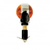 Clignotants en bout de guidon "Bull's Eye" chrome 3