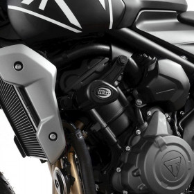 Tampons de protection R&G Racing Aero noir Triumph Trident 660 image 1