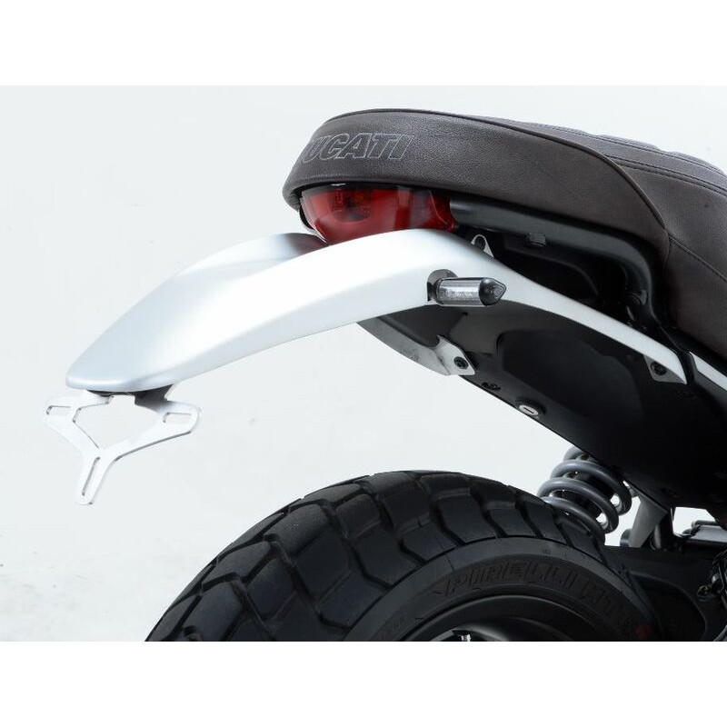Support de plaque argent R&G pour Ducati Scrambler 800 1