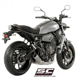 Ligne d'échappement complète SC Project avec silencieux CR-T 2 en 1 Yamaha XSR700 image 1