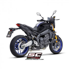 Silencieux STR-1 inox et carbone SC Project Yamaha MT-09 2021+ image 1