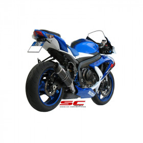 Silencieux ovale SC Project Suzuki GSX-R 600 et GSX-R 750 2008-2010 image 1